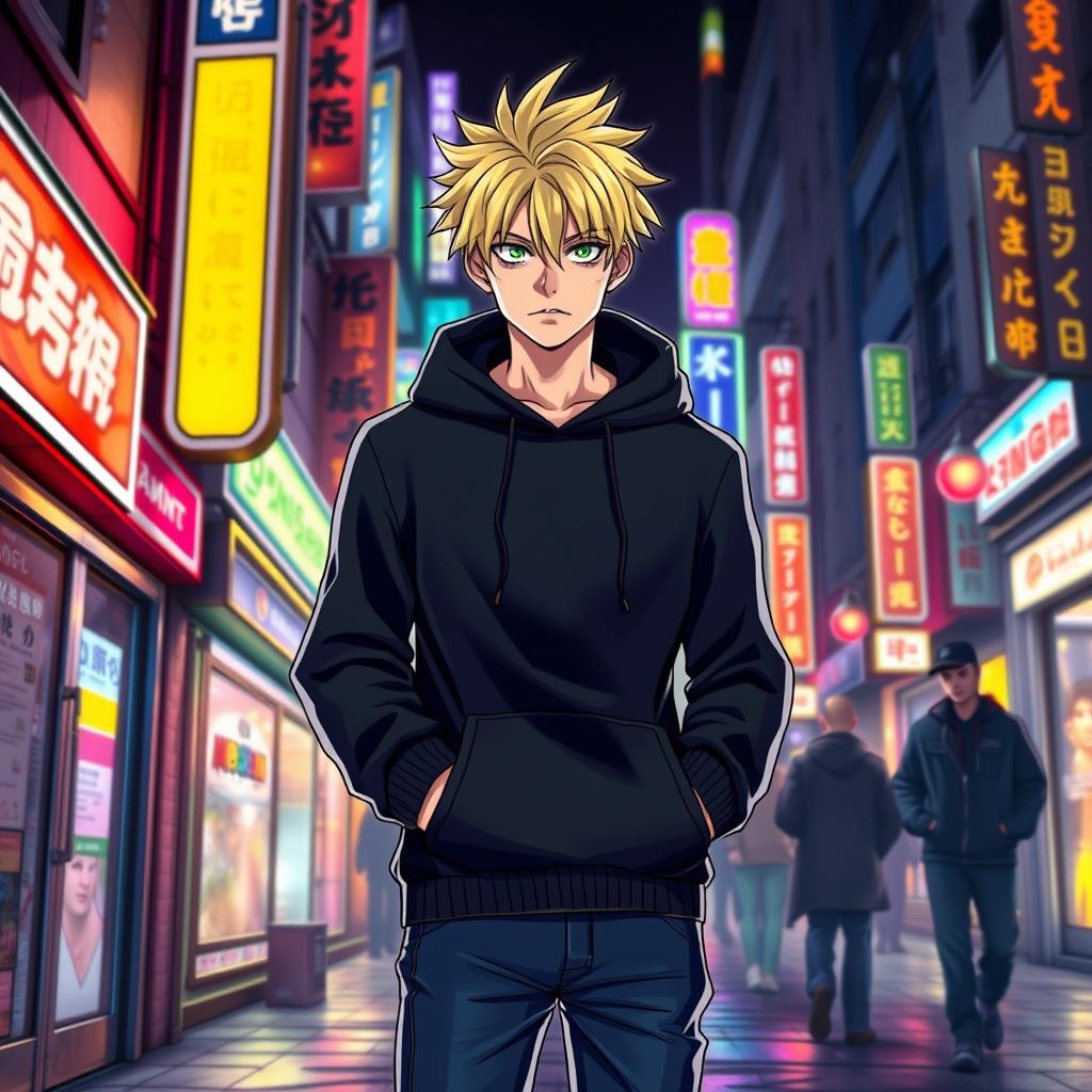 Epic Jujutsu Kaisen Character: Tall Male with Blonde Hair
