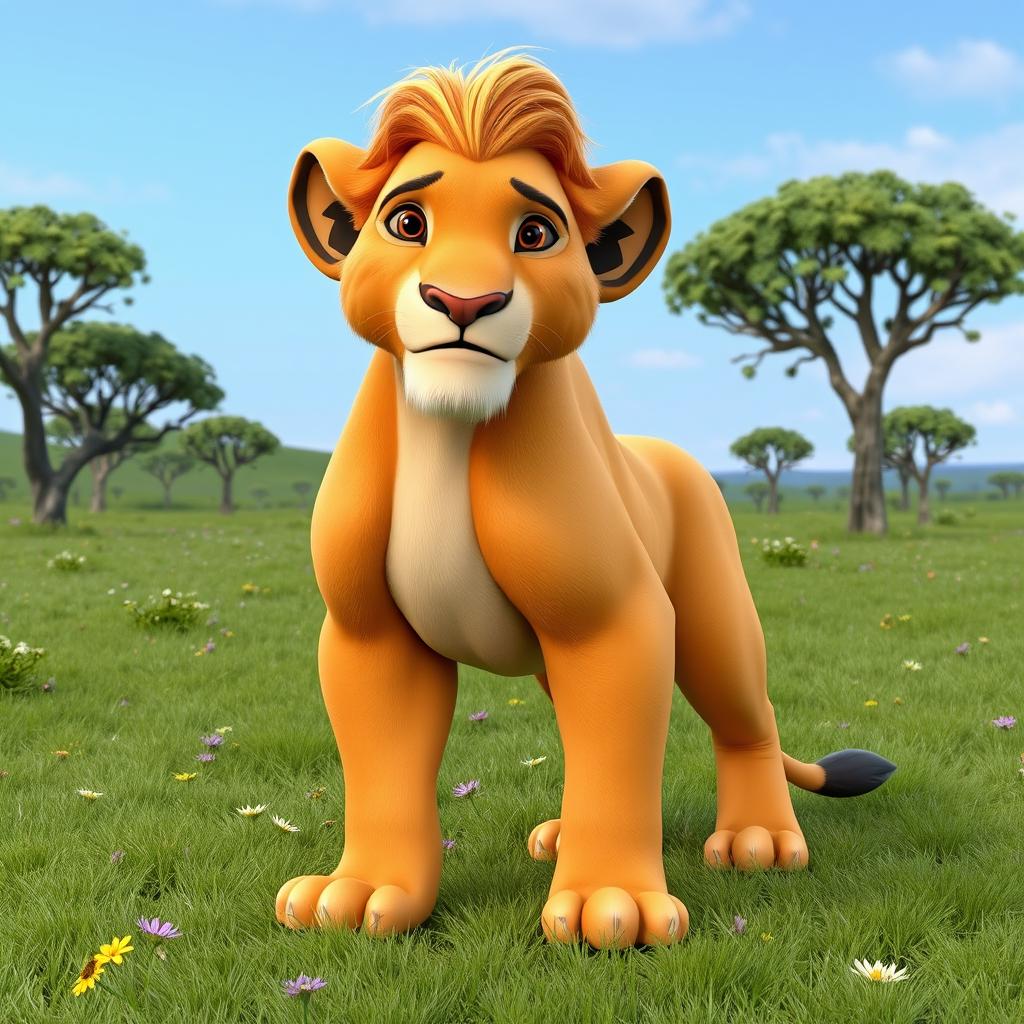 Explore the 3D Model of Older Simba from The Lion King