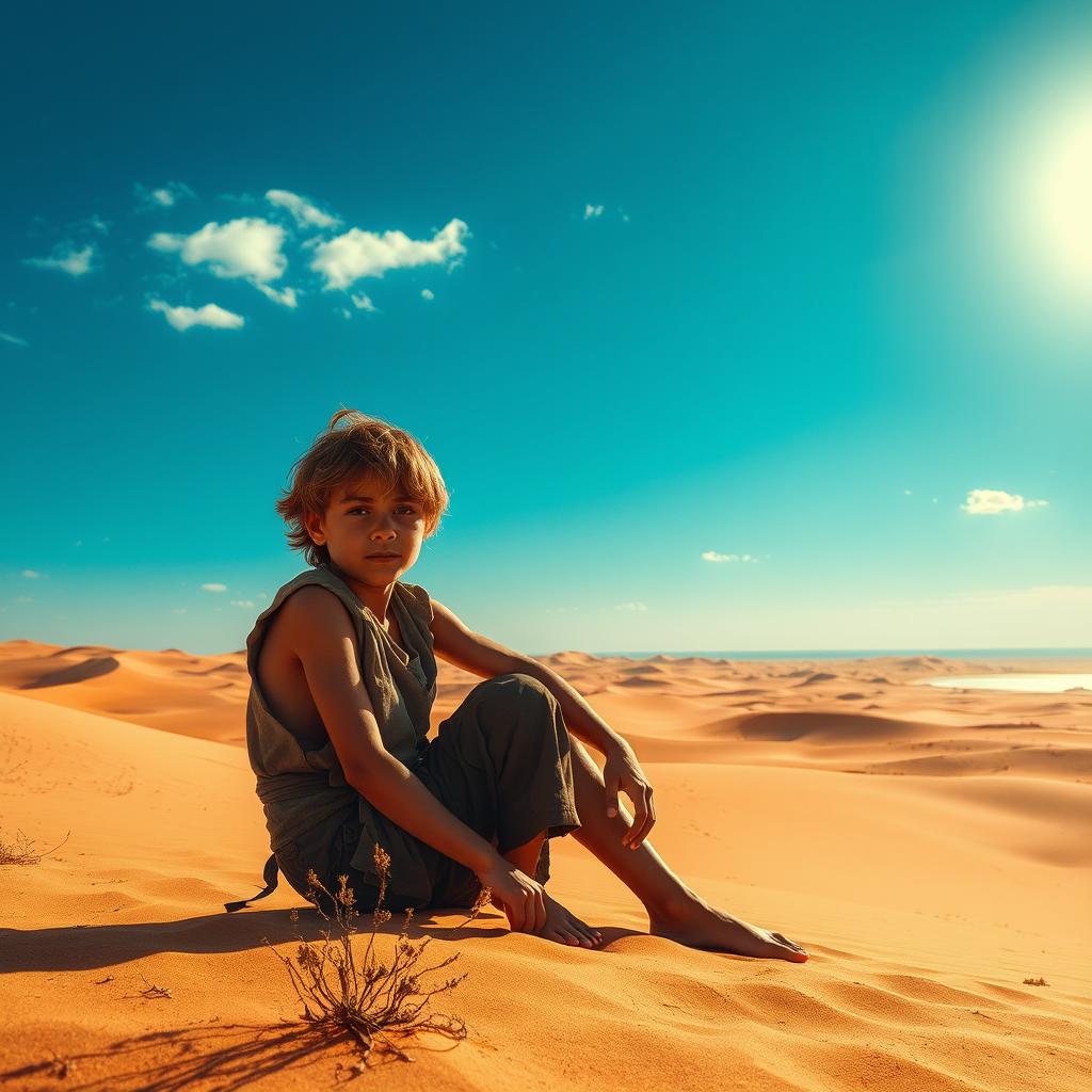 Alone: A Poignant Desert Scene
