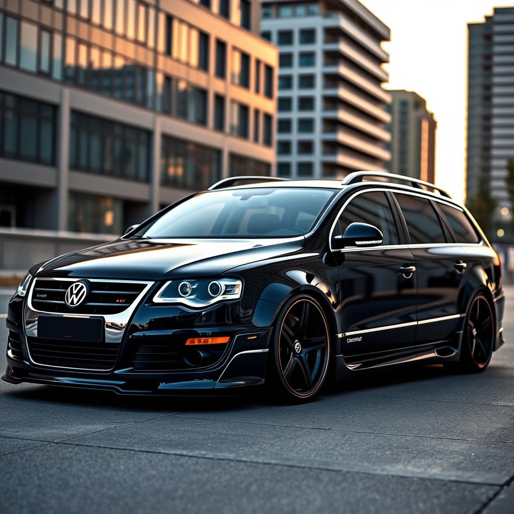 Volkswagen Passat B6 SW: Aggressive Wide Body Customization