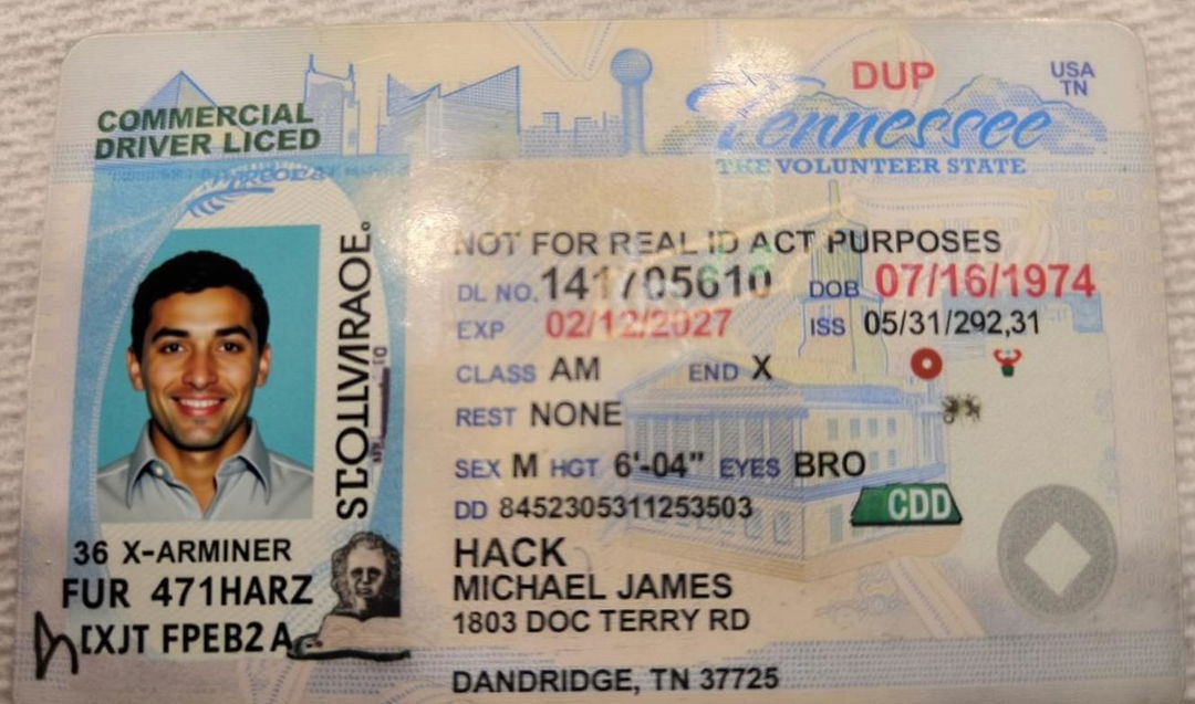 Create Your Own Tennessee-Inspired Drivers License