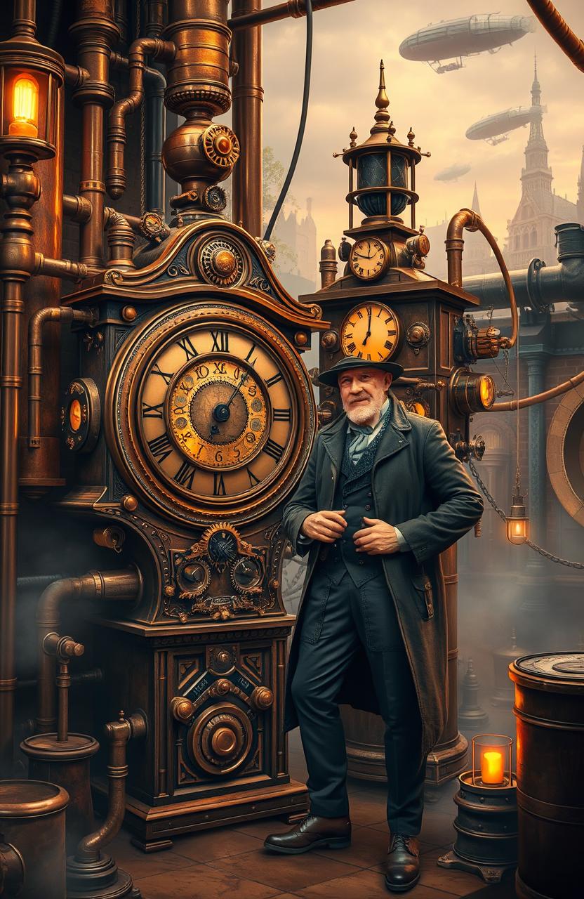 Steampunk Adventure: The Time Merchants Clockwork Machine