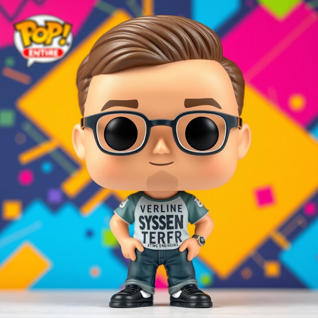 Vibrant Funko Pop: Cheerful Systems Engineer
