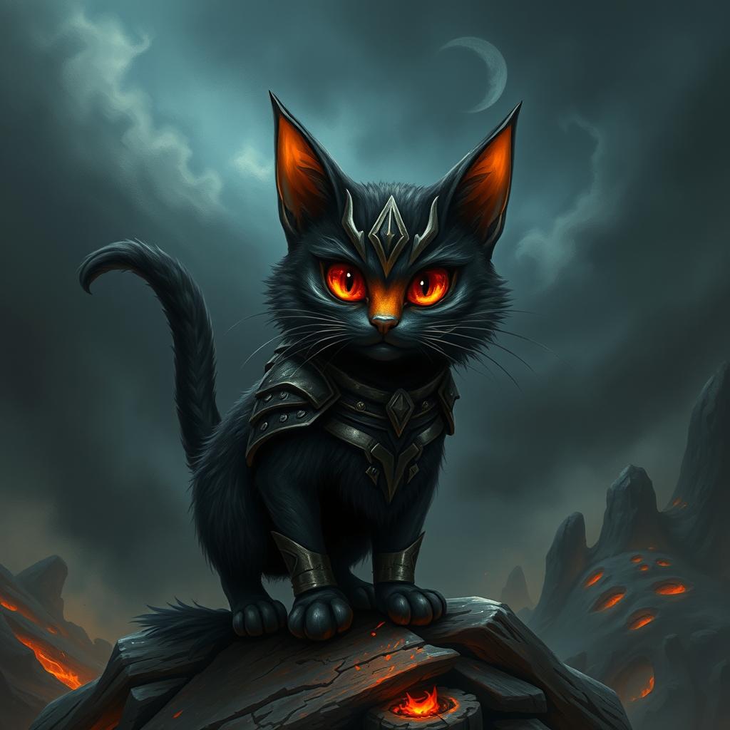 The Dark Feline: Sauron Inspired Cat