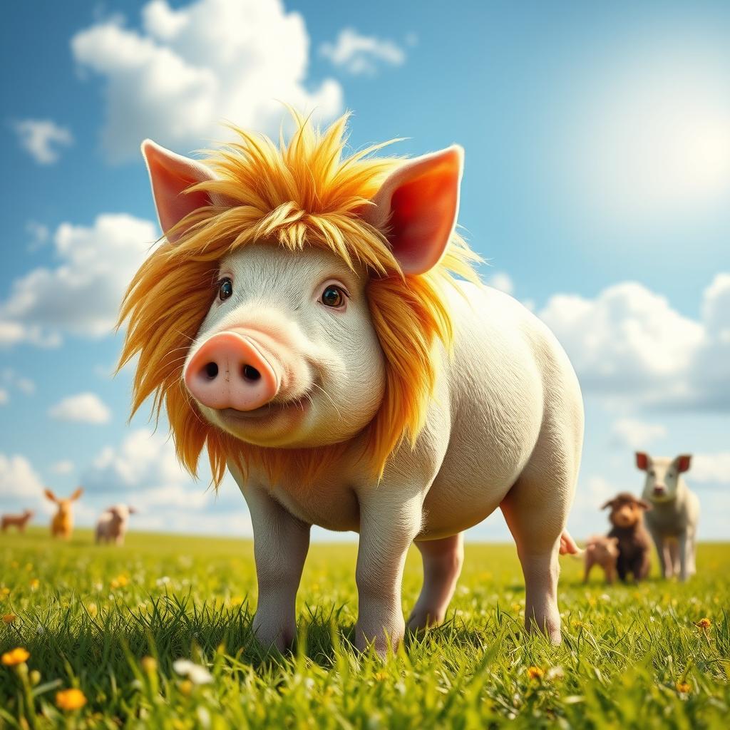 A Whimsical Pig in Lions Clothing