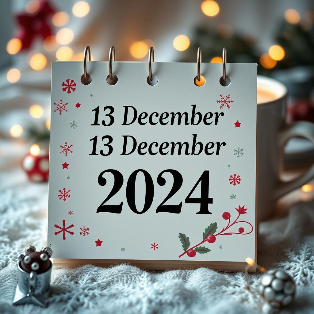 Mark Your Moments: December 13, 2024