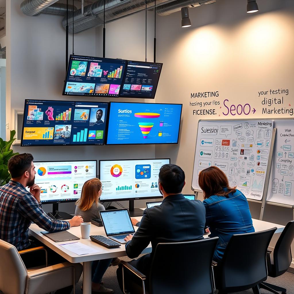 Explore a Modern Digital Marketing Agency Workspace