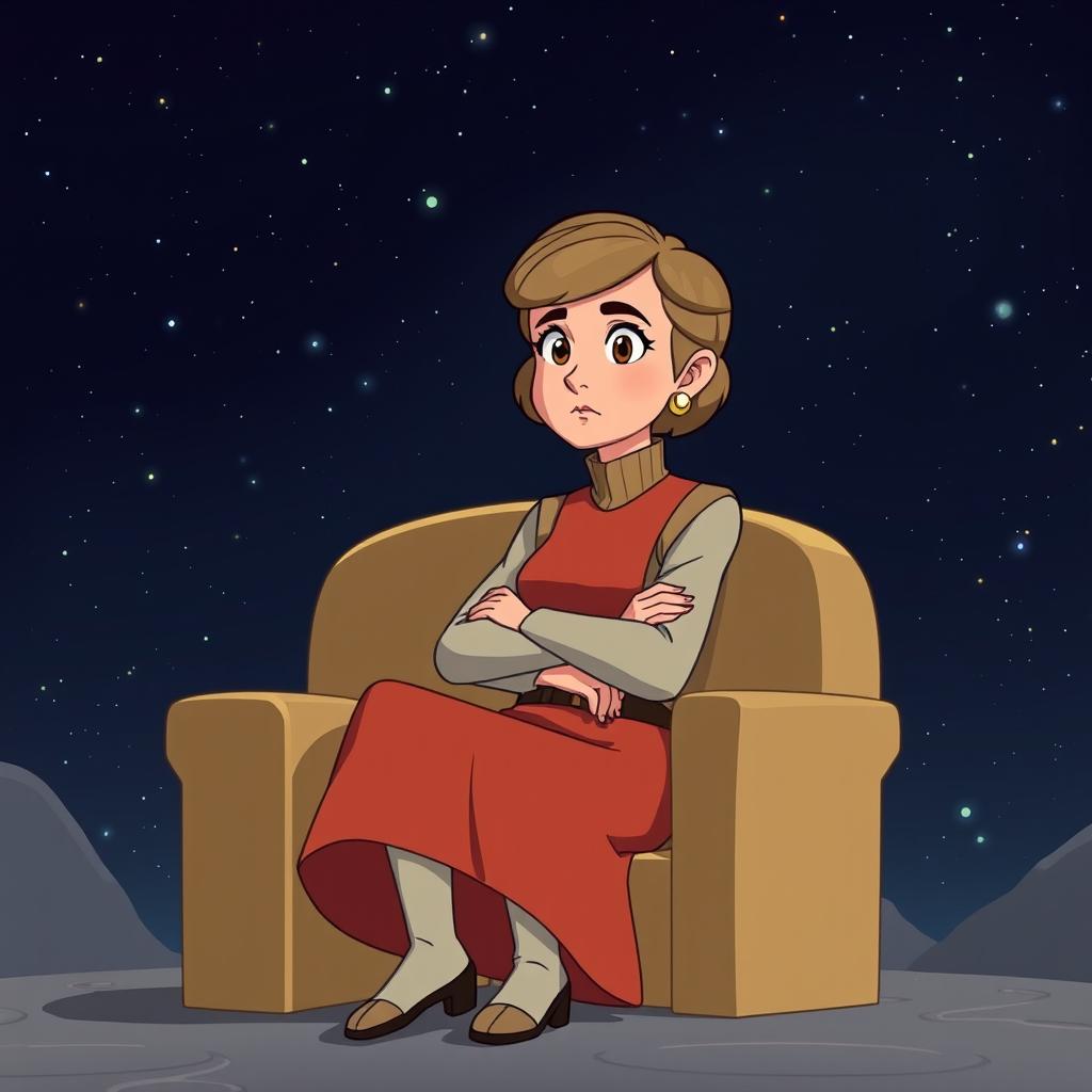 Mon Mothma: A Star Wars Icon in Animated Style