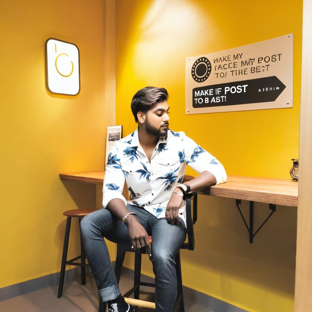 Chill Vibes: A Man in a Yellow Shirt