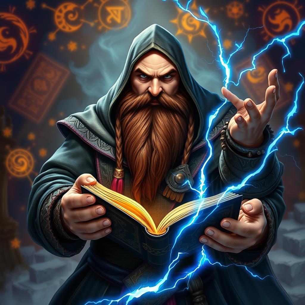 Mystical Dwarven Sorcerer: Strength & Wisdom Unleashed