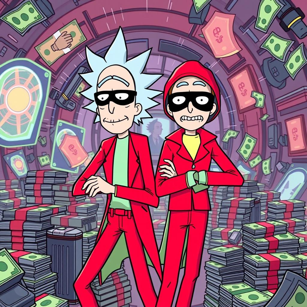 Rick and Morty Go Heist: Money Heist Mashup