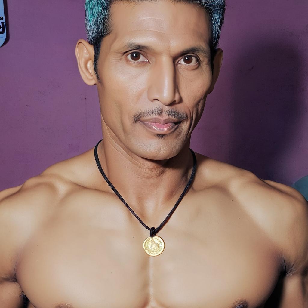 Unleash Your Inner Strength: Vibrant Muscle Man Art