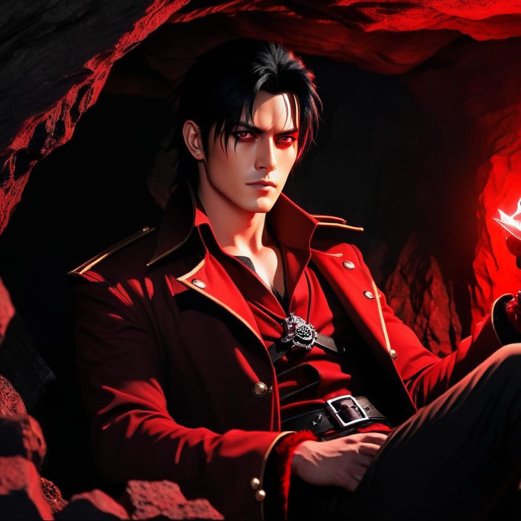 Fierce Vampire Warrior in Action