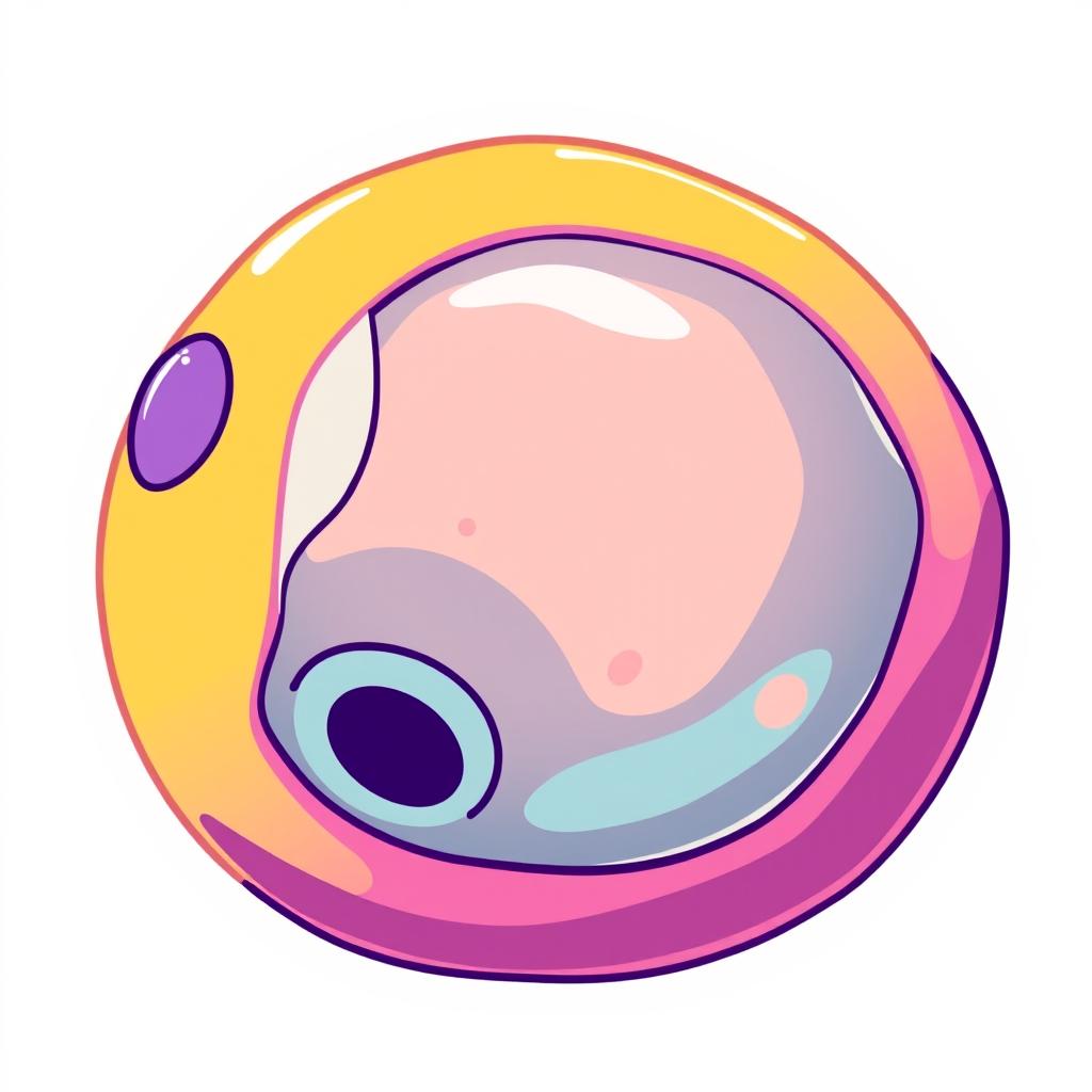 Explore the Cell Nucleus: Cartoon-Style Illustration
