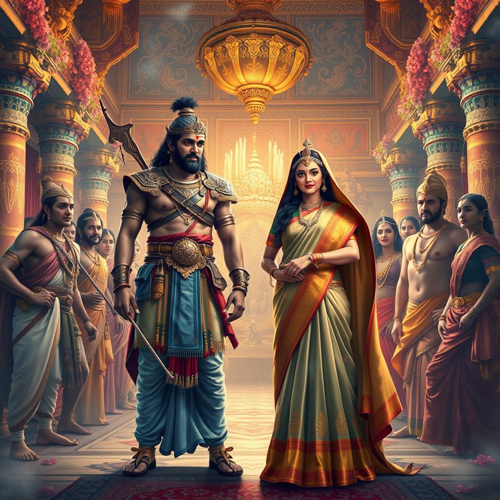 Epic Union: Arjun and Draupadis Marriage in Mahabharata