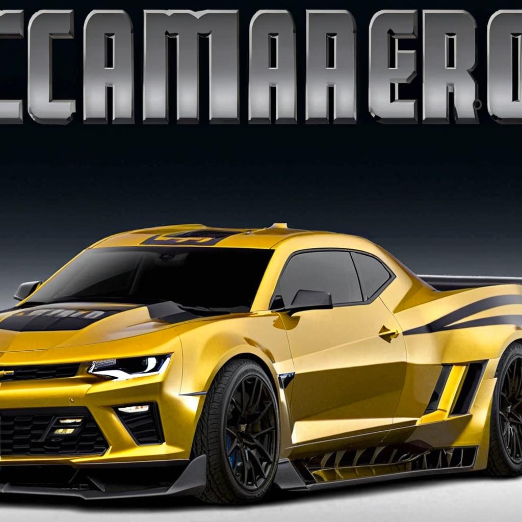 Unleash the Power: Yellow Muscle Car on the Open Highway