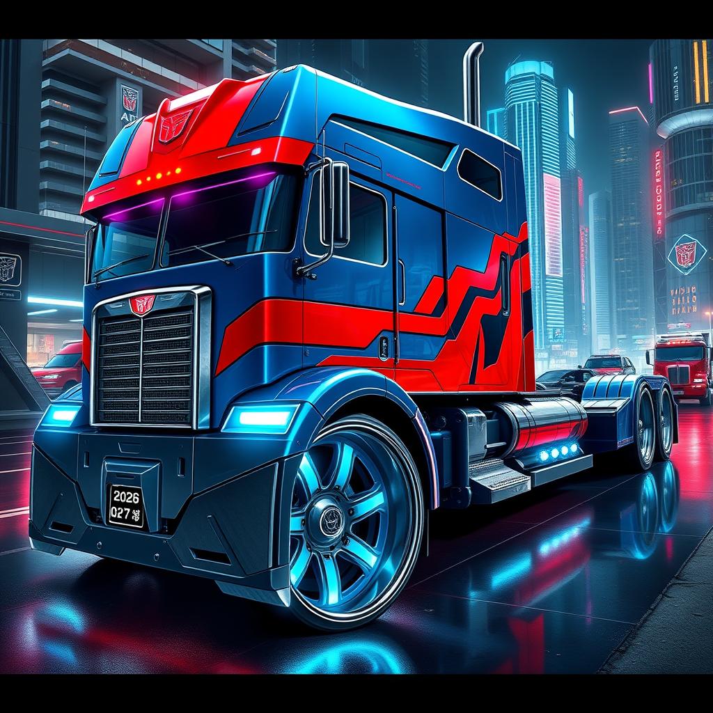 Futuristic 2026 Optimus Prime Concept Art