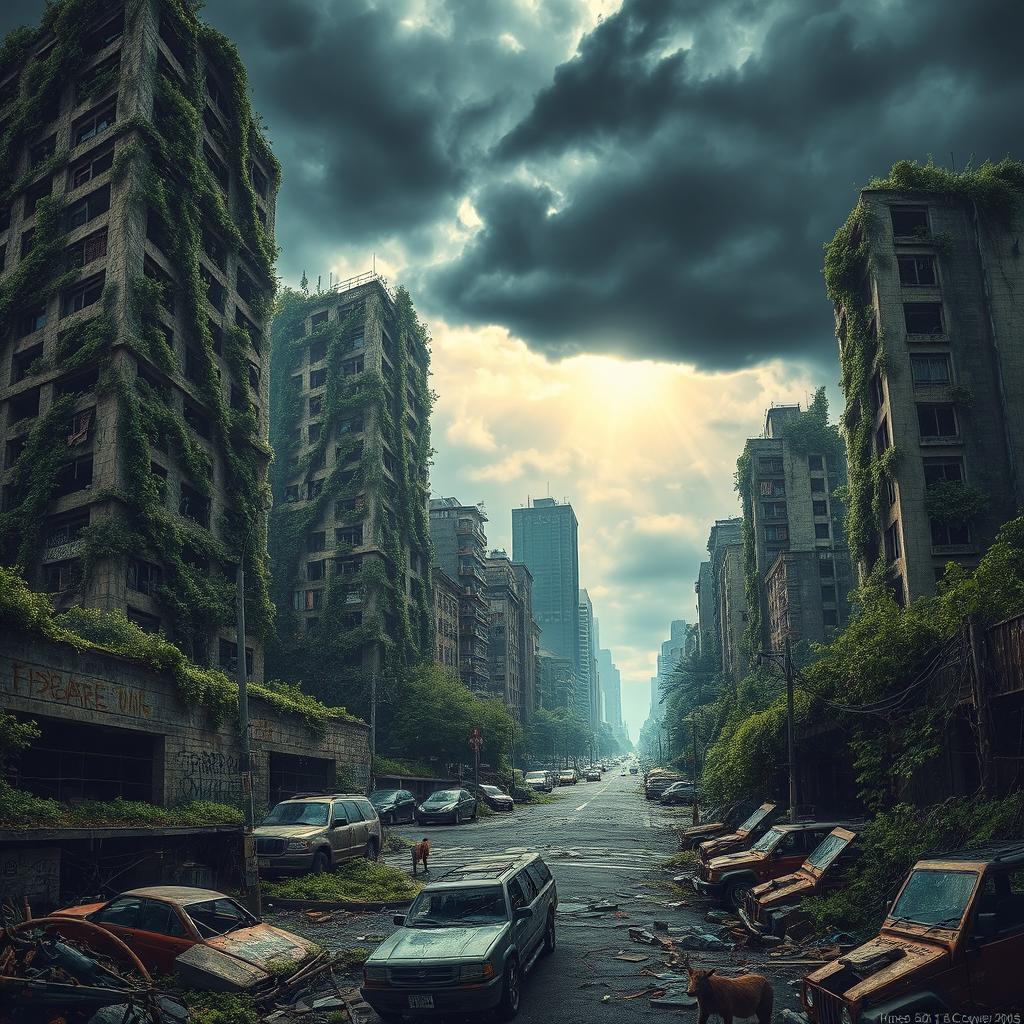 Explore a Vivid Post-Apocalyptic Cityscape