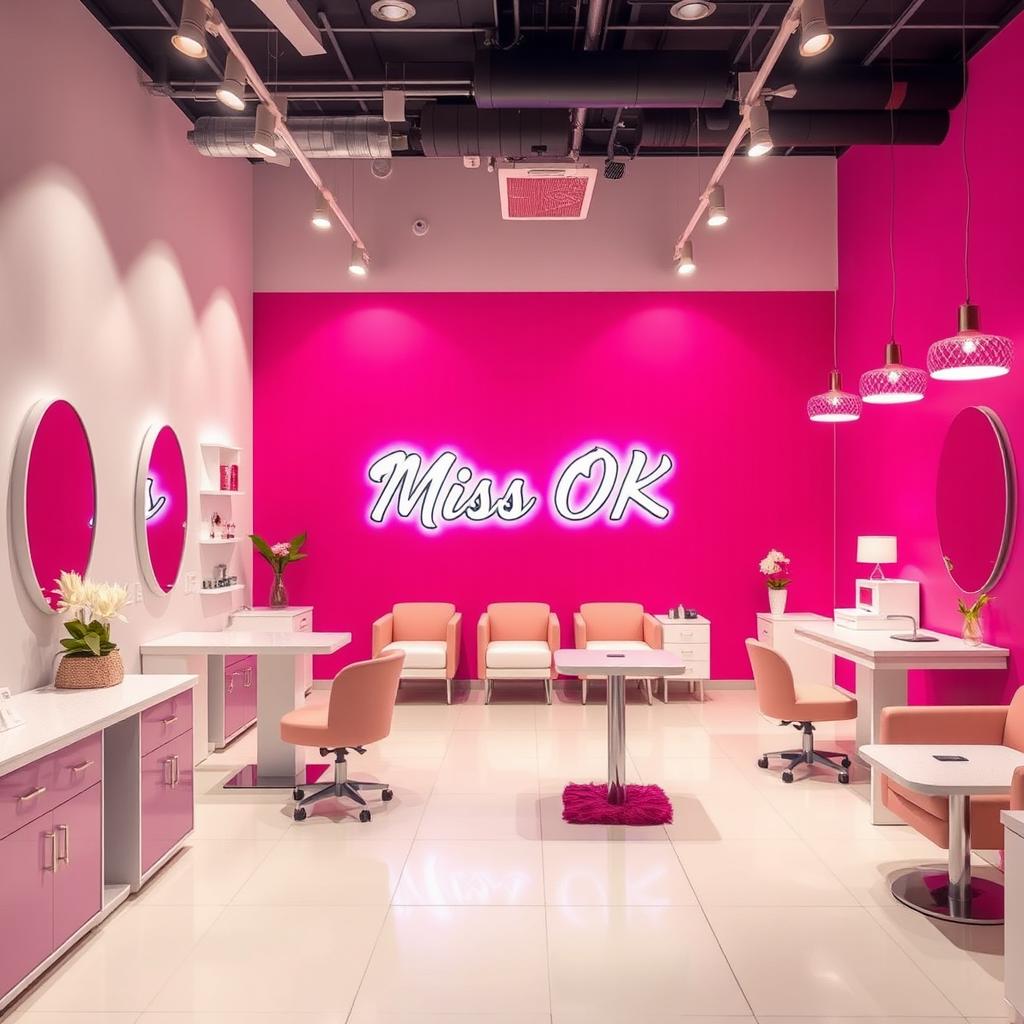 Chic Nail Spa Oasis: Fresh & Vibrant Design