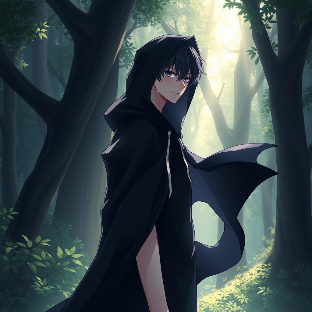 Enchanting Femboy in a Mystical Forest