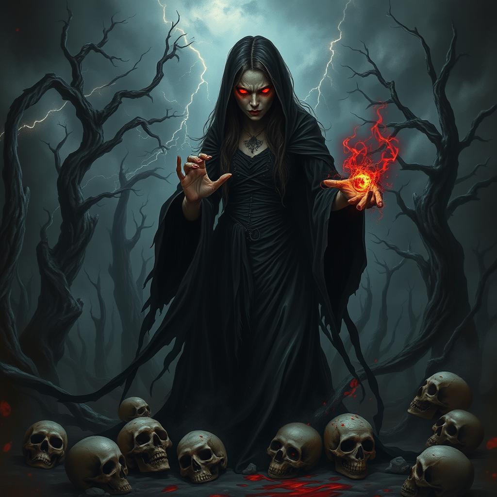 The Dark Sorceress: A Tale of Shadows