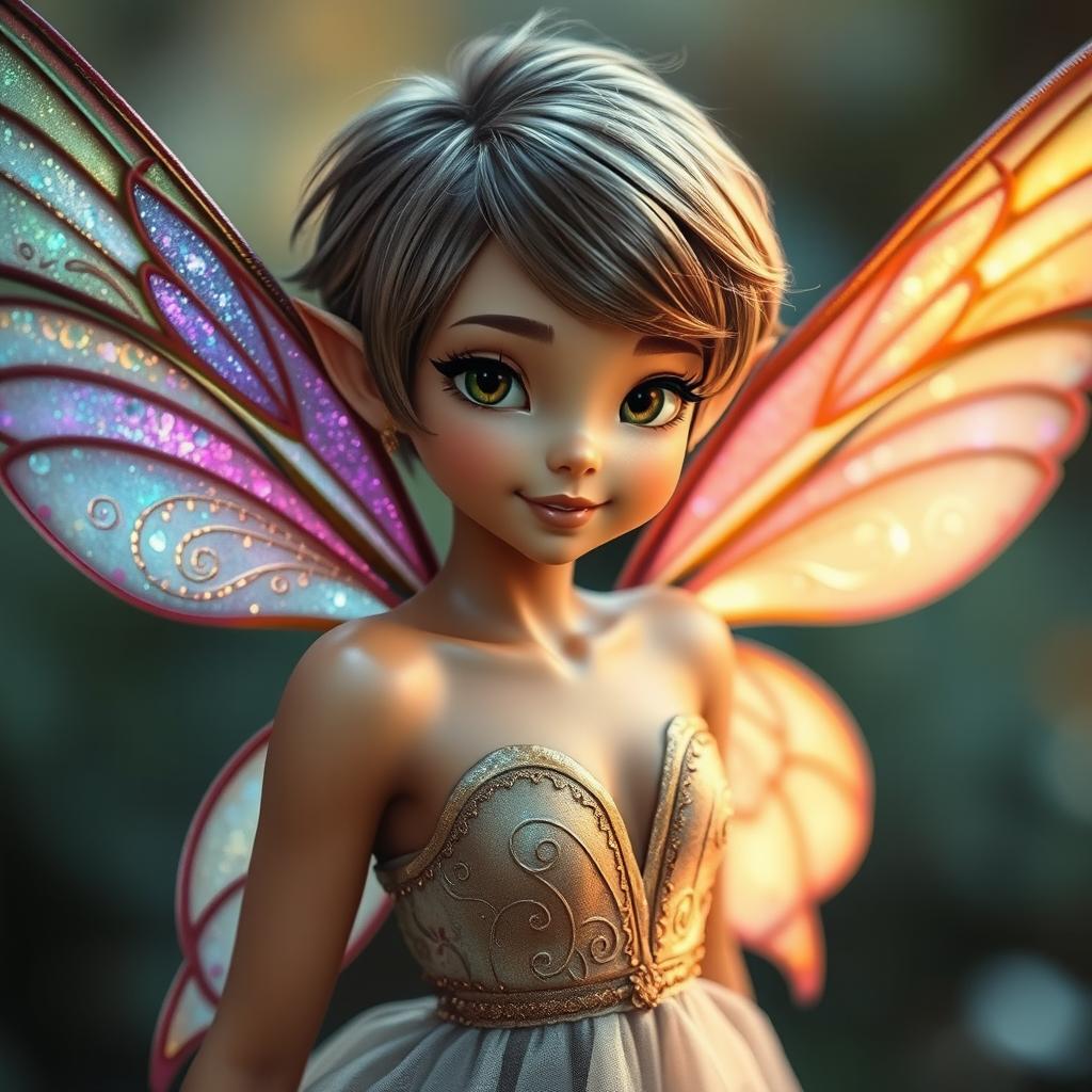 Enchanting Adult Fairy with Short Hair