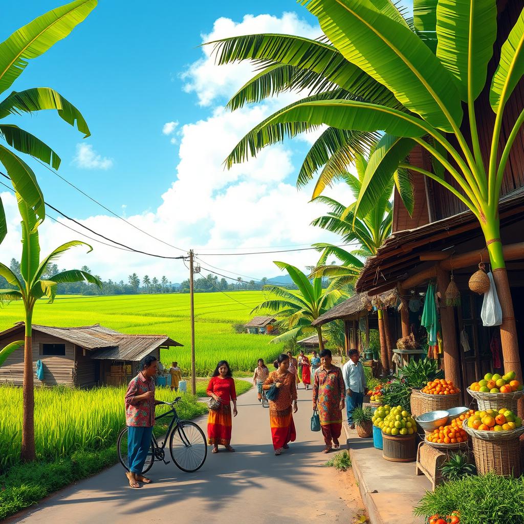 Explore a Vibrant Indonesian Village