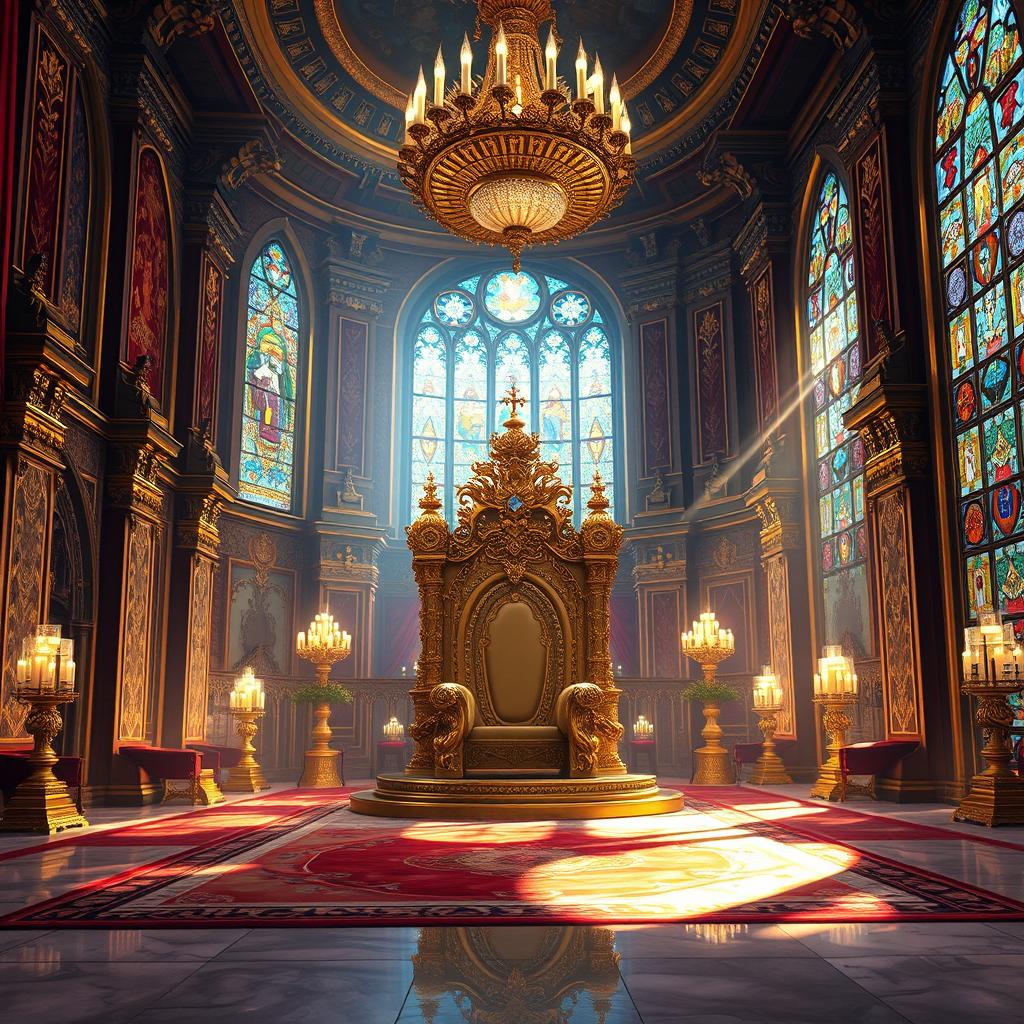 Royal Grandeur: A Throne Room of Opulence