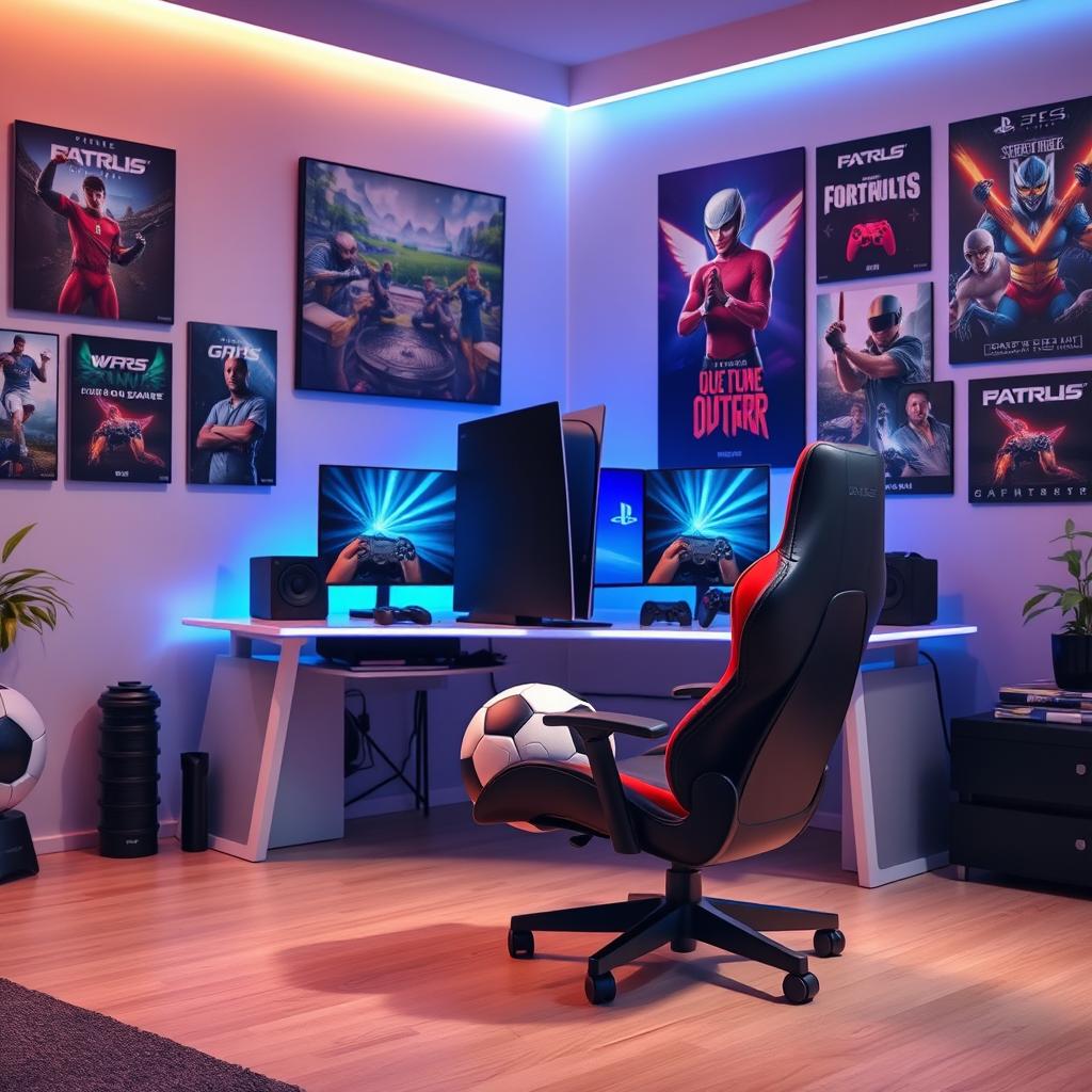 Transform Your Play: Vibrant PS5 Gaming Space