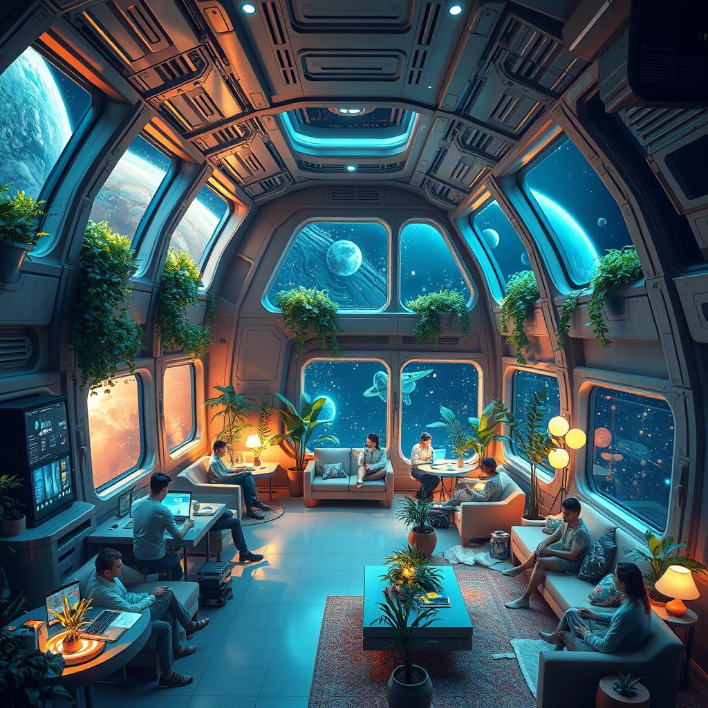 Explore Life in a High-Tech Spaceship
