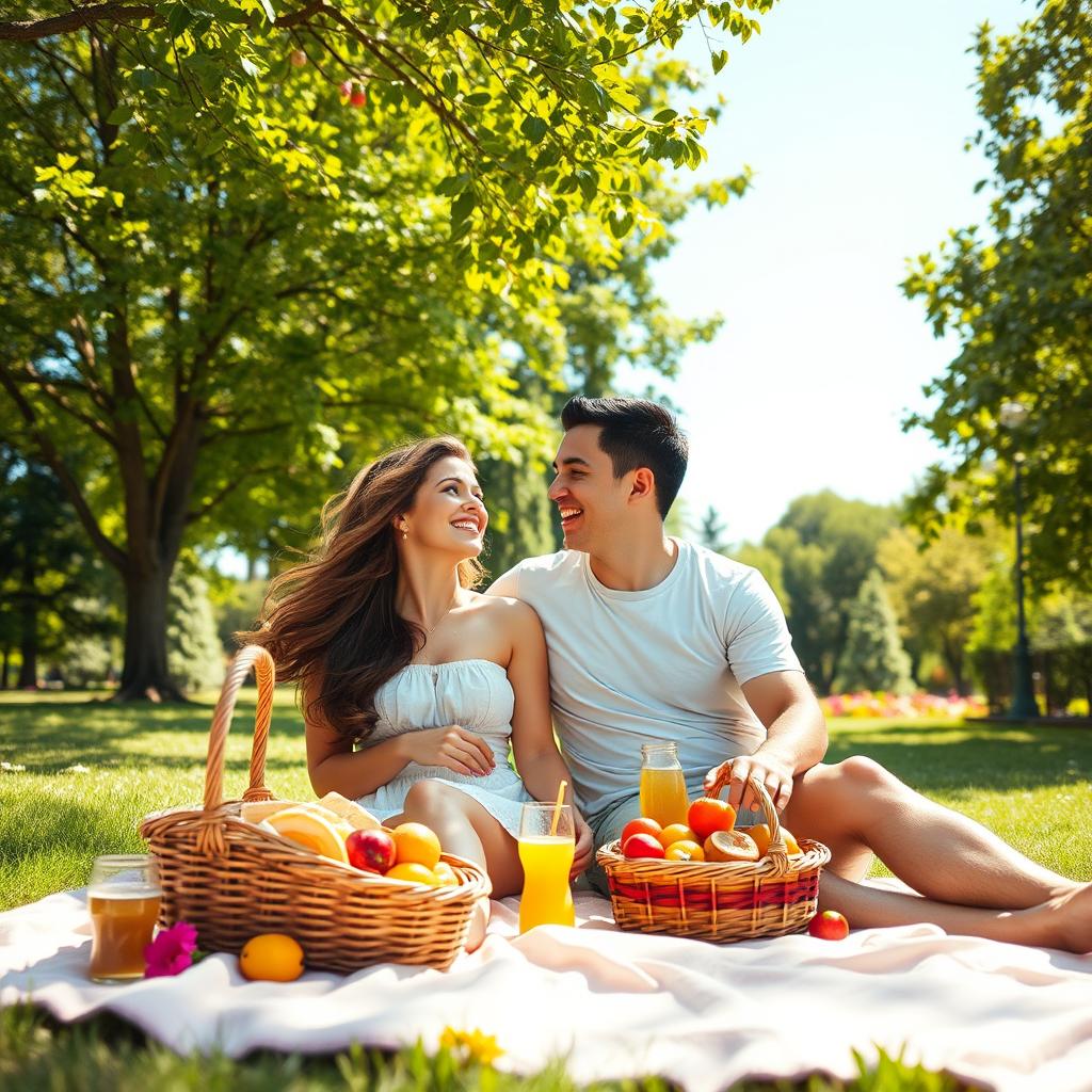 Love in the Sun: Cozy Park Picnic