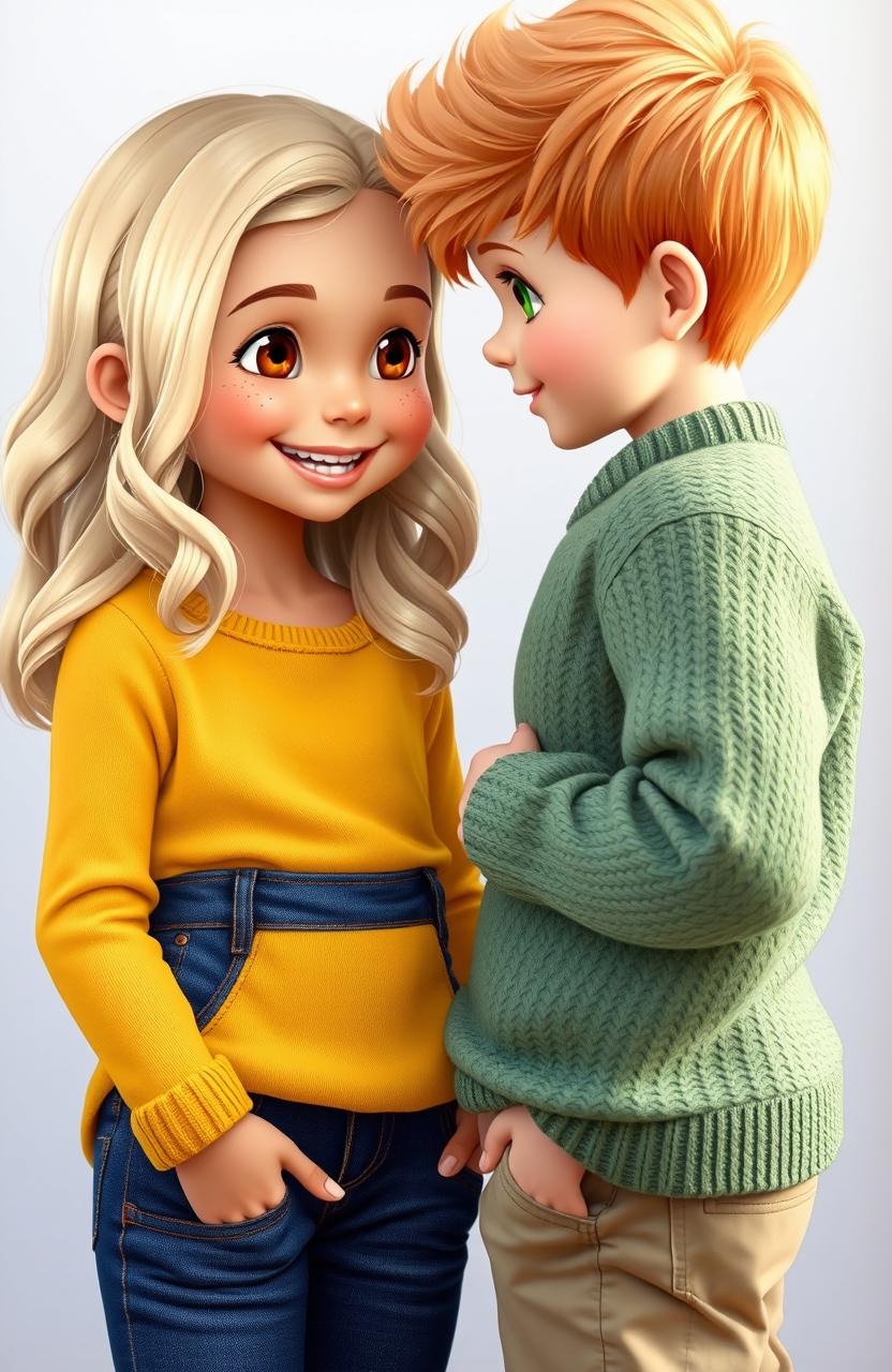 Radiant Beauty: The Girl with Honey Eyes
