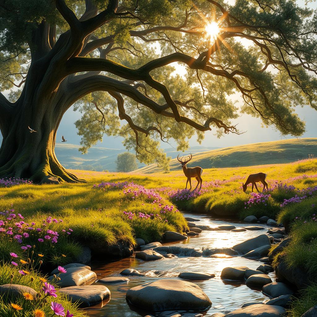 Magical Dawn in the Enchanted Forest