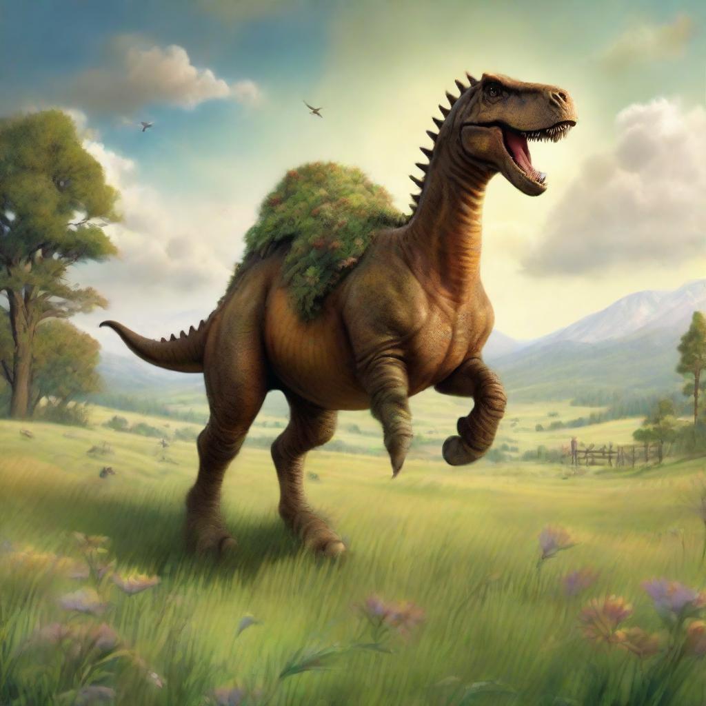 Dinosaur Adventure: Galloping Through Meadows