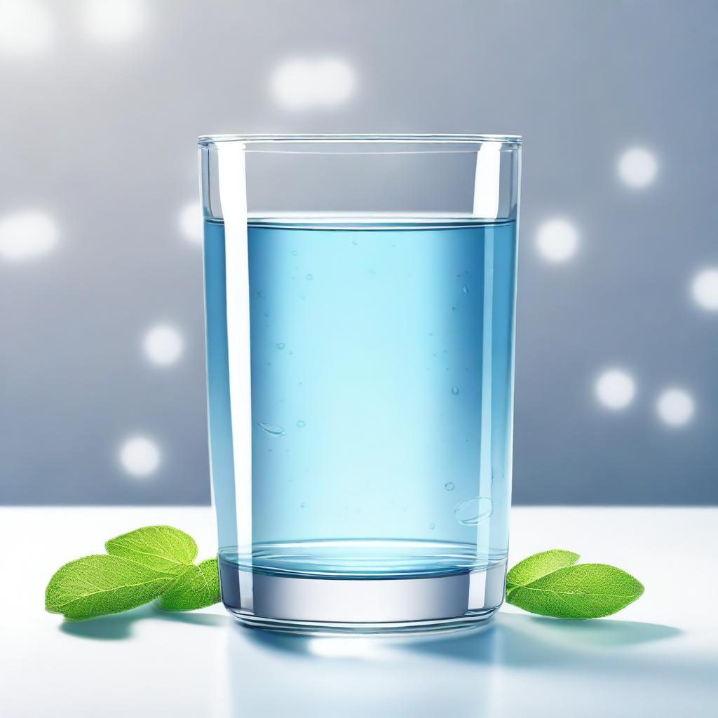 Refreshing Simplicity: Realistic Glass of Water