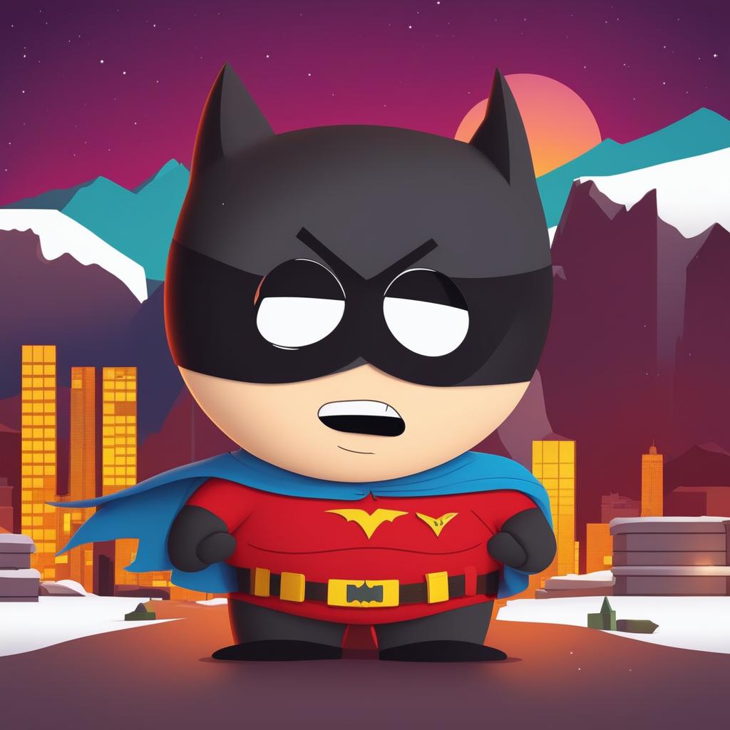 Batman Meets South Park: A Batty Twist