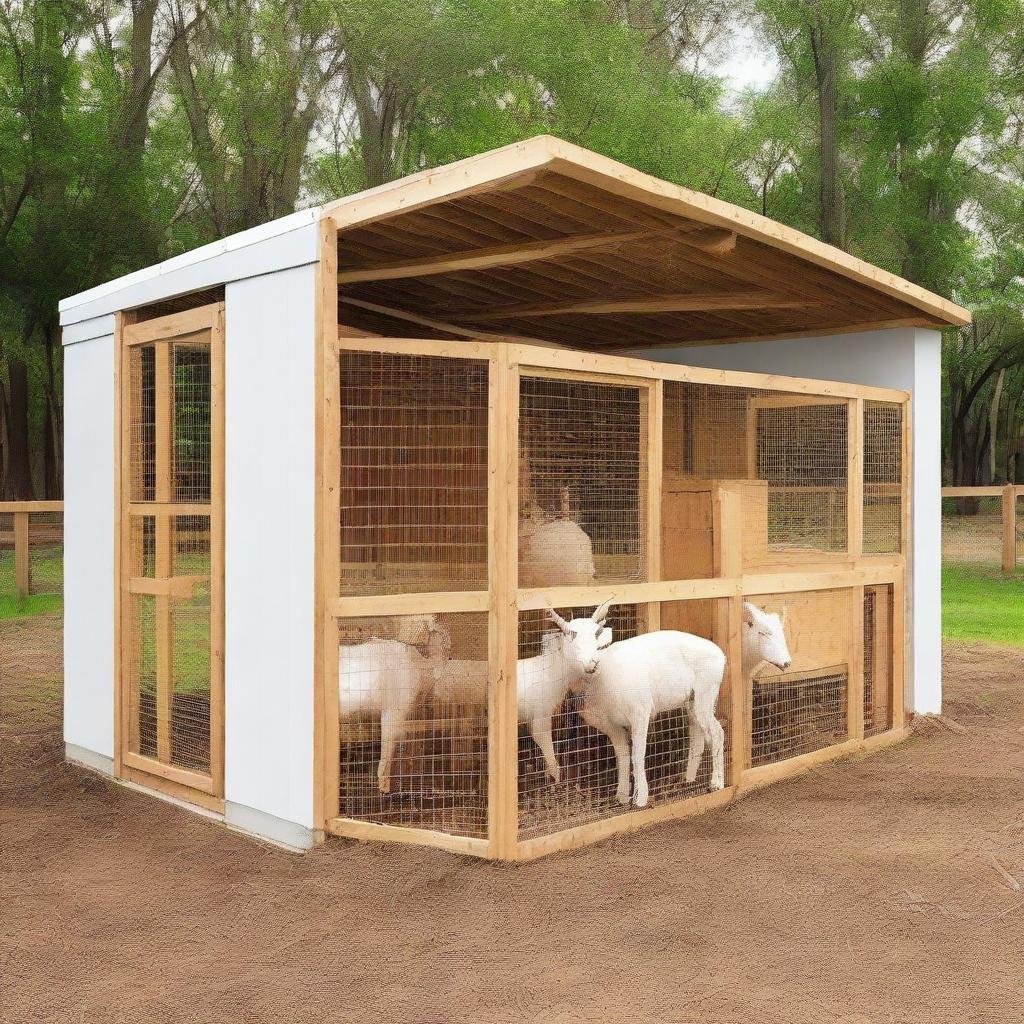 Sleek & Smart Goat Pen Design