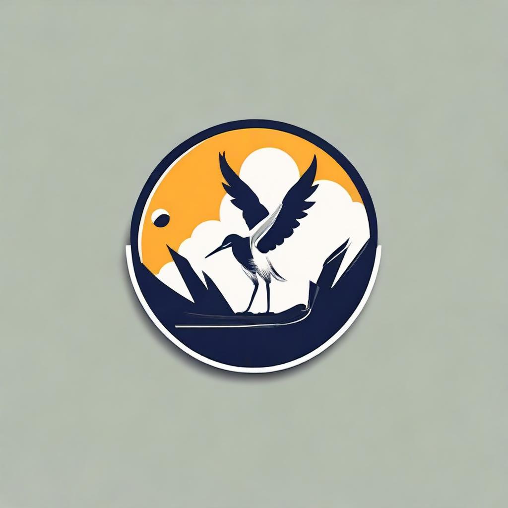Logo Design: Crane Meets Table Tennis