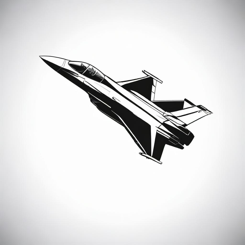 F-16 Fighter Jet in Vector Style