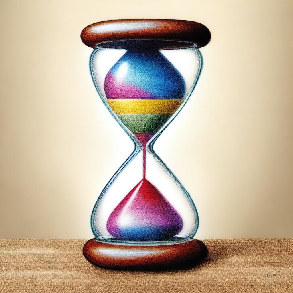Intricate Hourglass: A Masterpiece of Art and Time