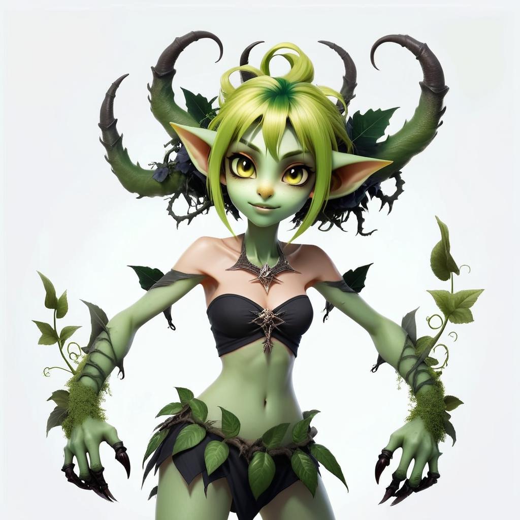 Eerie Beauty: Vigorous Vine Monster