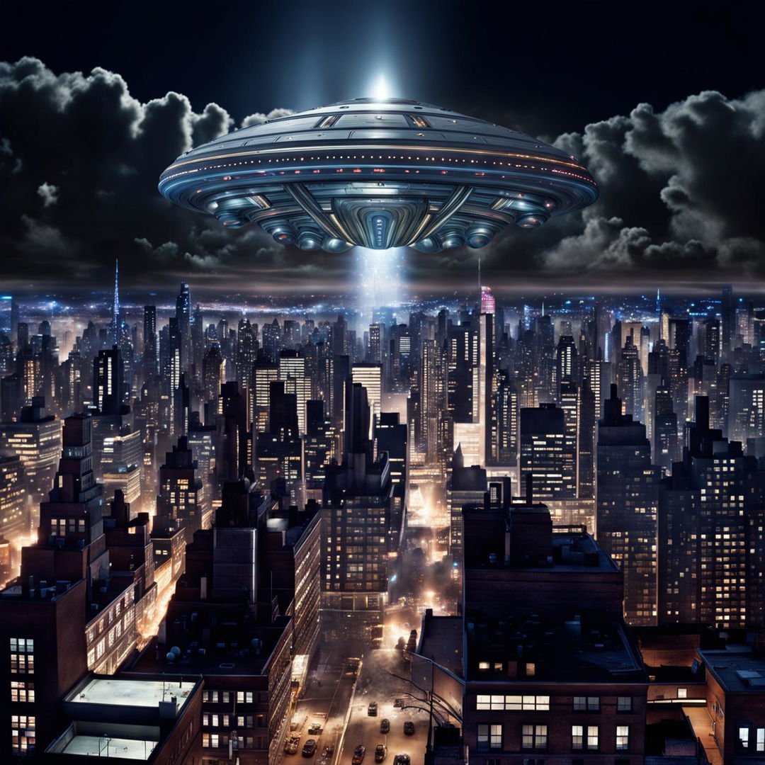 Alien Invasion?: Giant UFO Mothership Over New York City