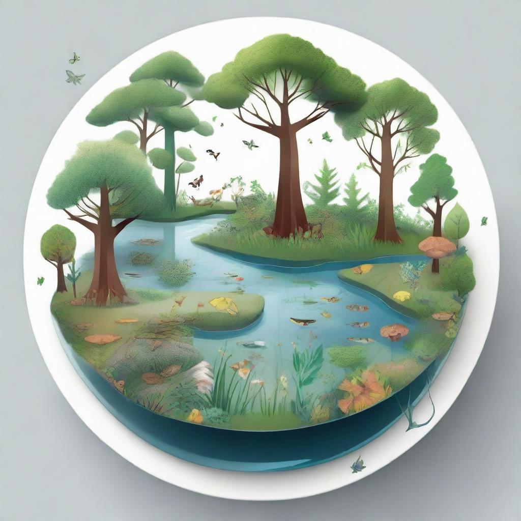 Biodiversity Plate: Exploring Forest Ecosystems