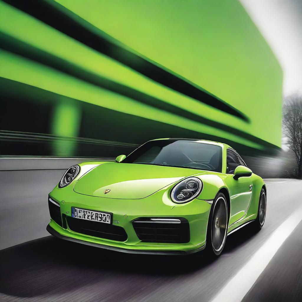 Electric Dreams: Lime Green Porsche 911