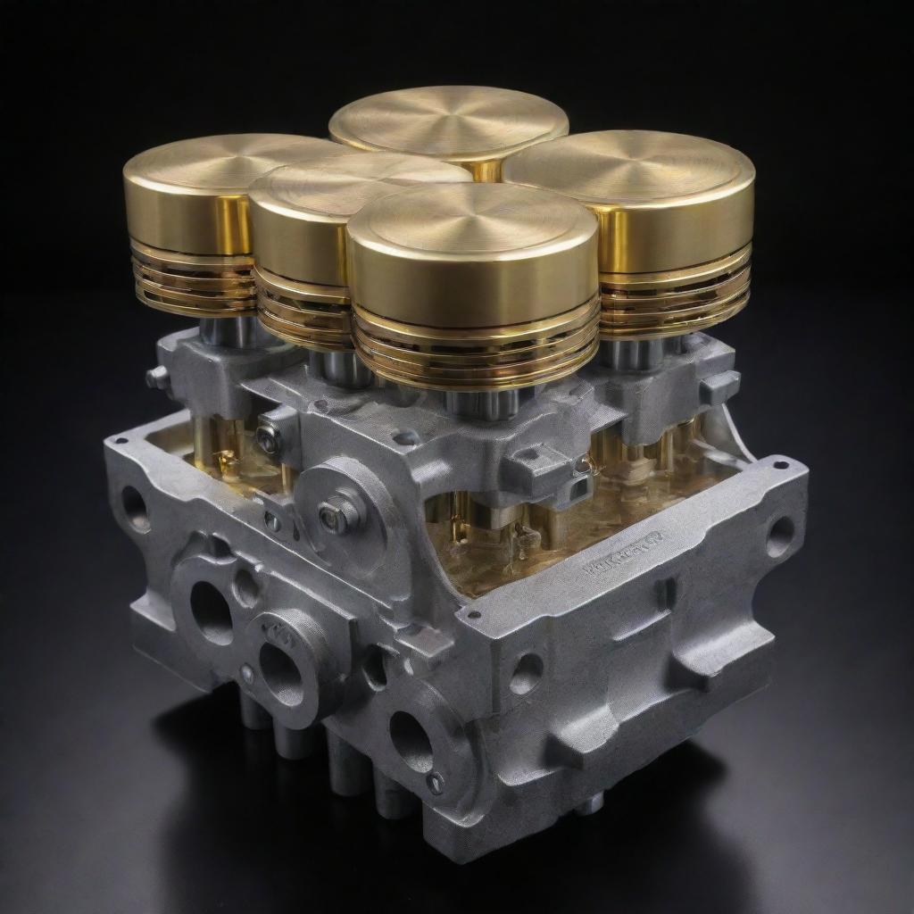 Hybrid Harmony: Pistons in Motion