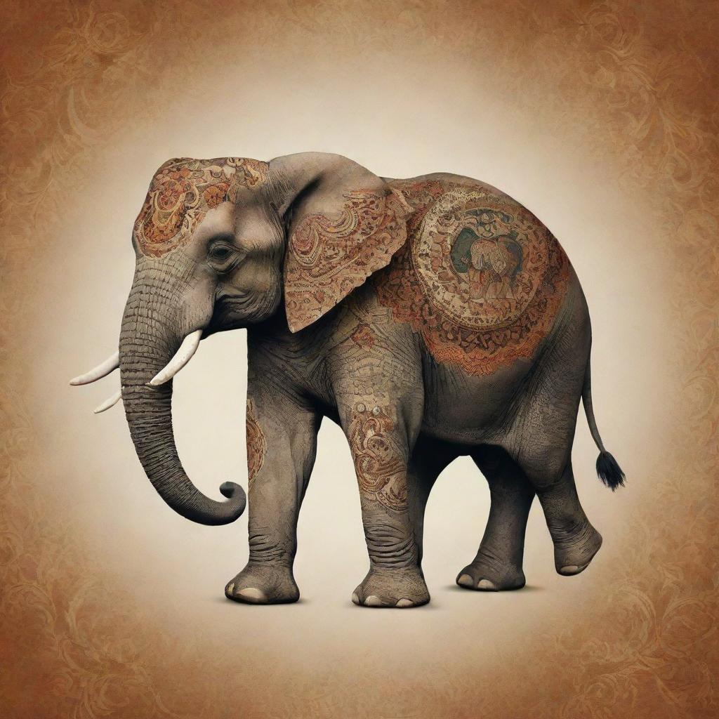 Elegant Elephant Wallpaper: Prosperity and Good Fortune